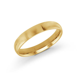 Yellow Gold 4mm Wedding Band