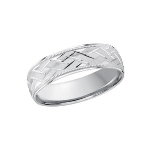 White Gold 6mm Wedding Band