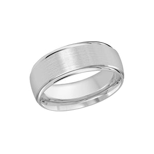 8mm Satin Wedding Band