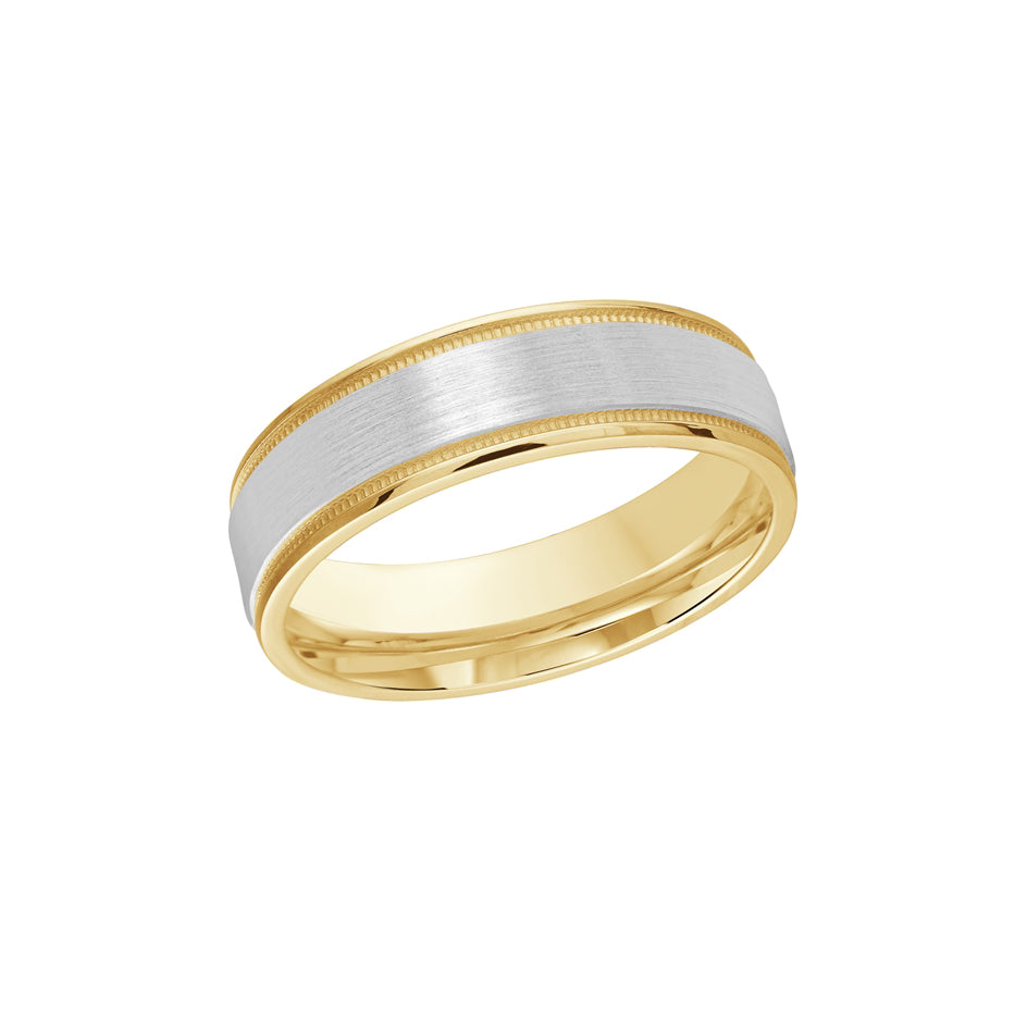 Two-Tone 6mm Wedding Band