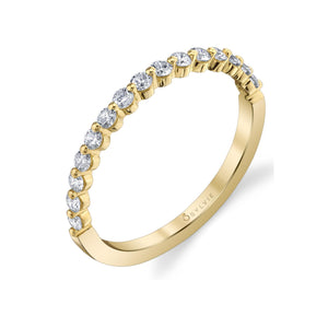 Half Round Diamond Band