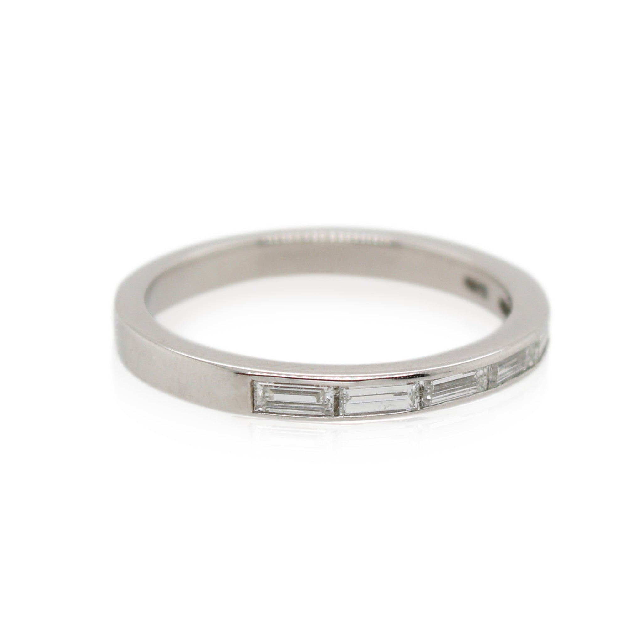 Platinum Baguette Channel Set Diamond Band