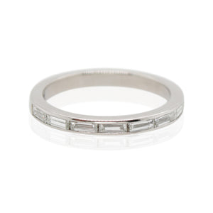 Platinum Baguette Channel Set Diamond Band