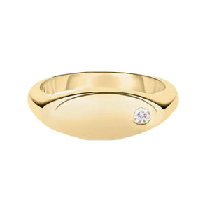 Roberto Coin Diamond Signet Ring