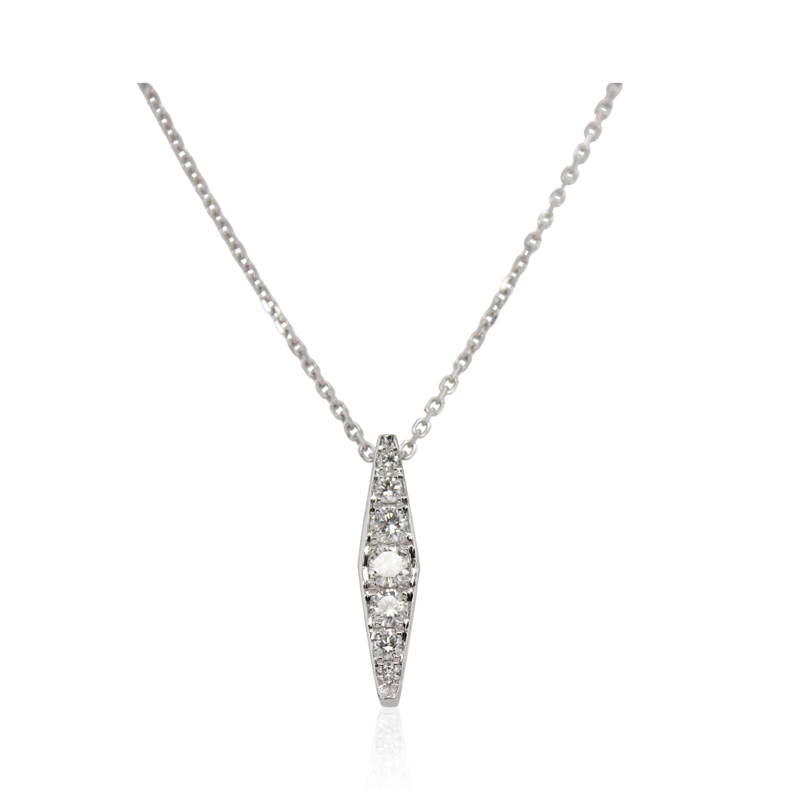 7 Stone Diamond Pendant