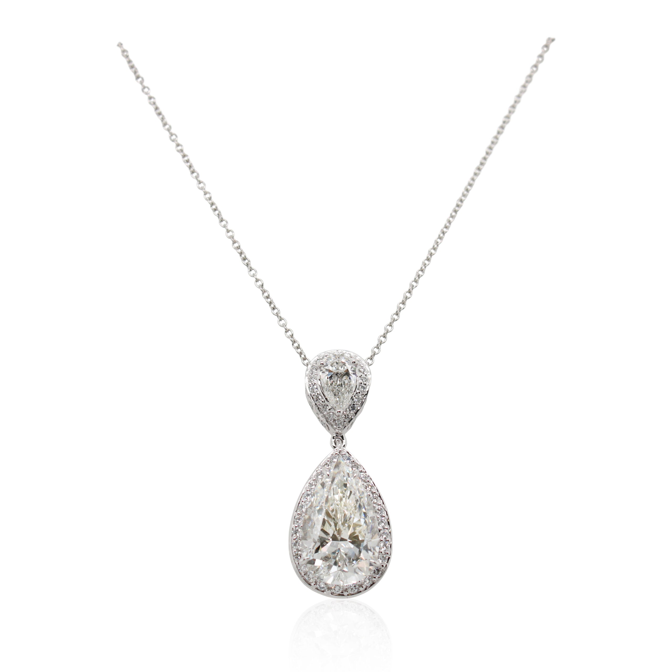 Diamonds of Wonder 5.05ct Pear Shaped Diamond Pendant