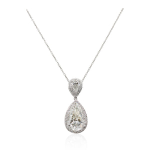 Diamonds of Wonder 5.05ct Pear Shaped Diamond Pendant