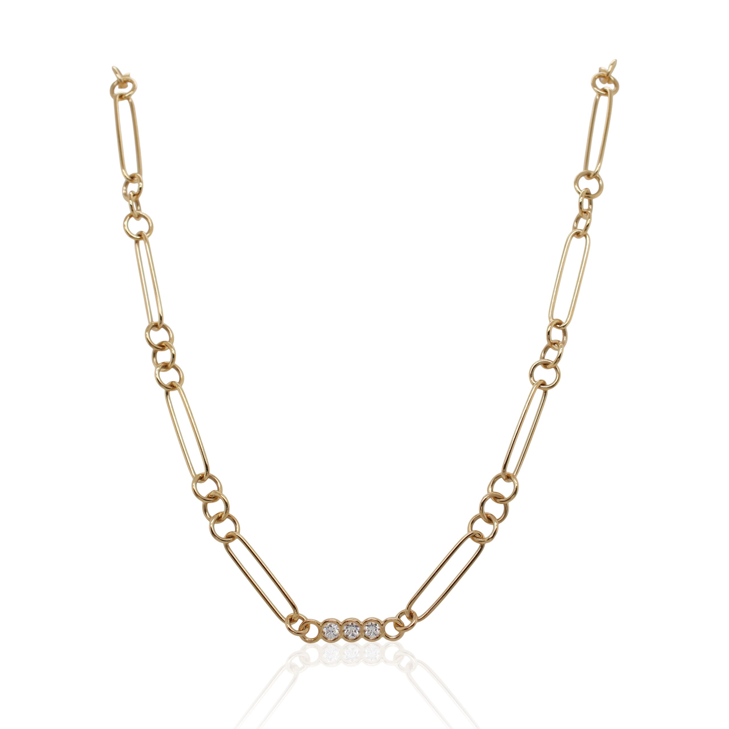 Roberto Coin Diamond Accented Link Chain