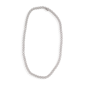 Round Diamond Halo Necklace