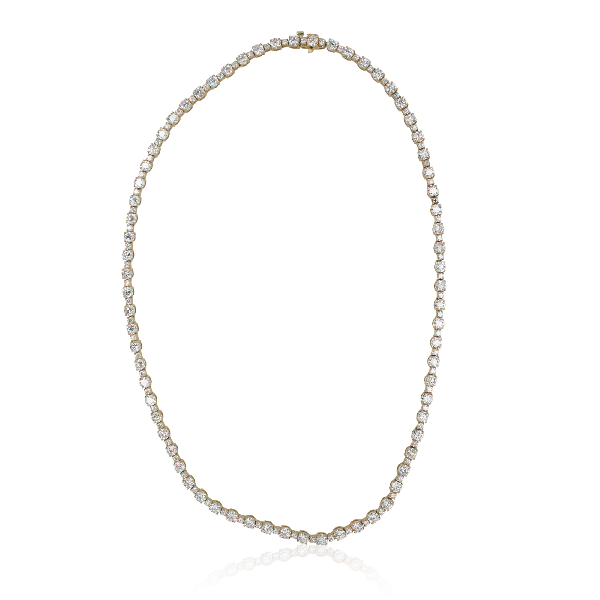 Diamond Alternating Small/Large Diamond Necklace