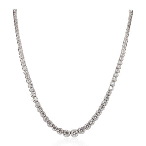 White Gold Diamond Riviera Necklace