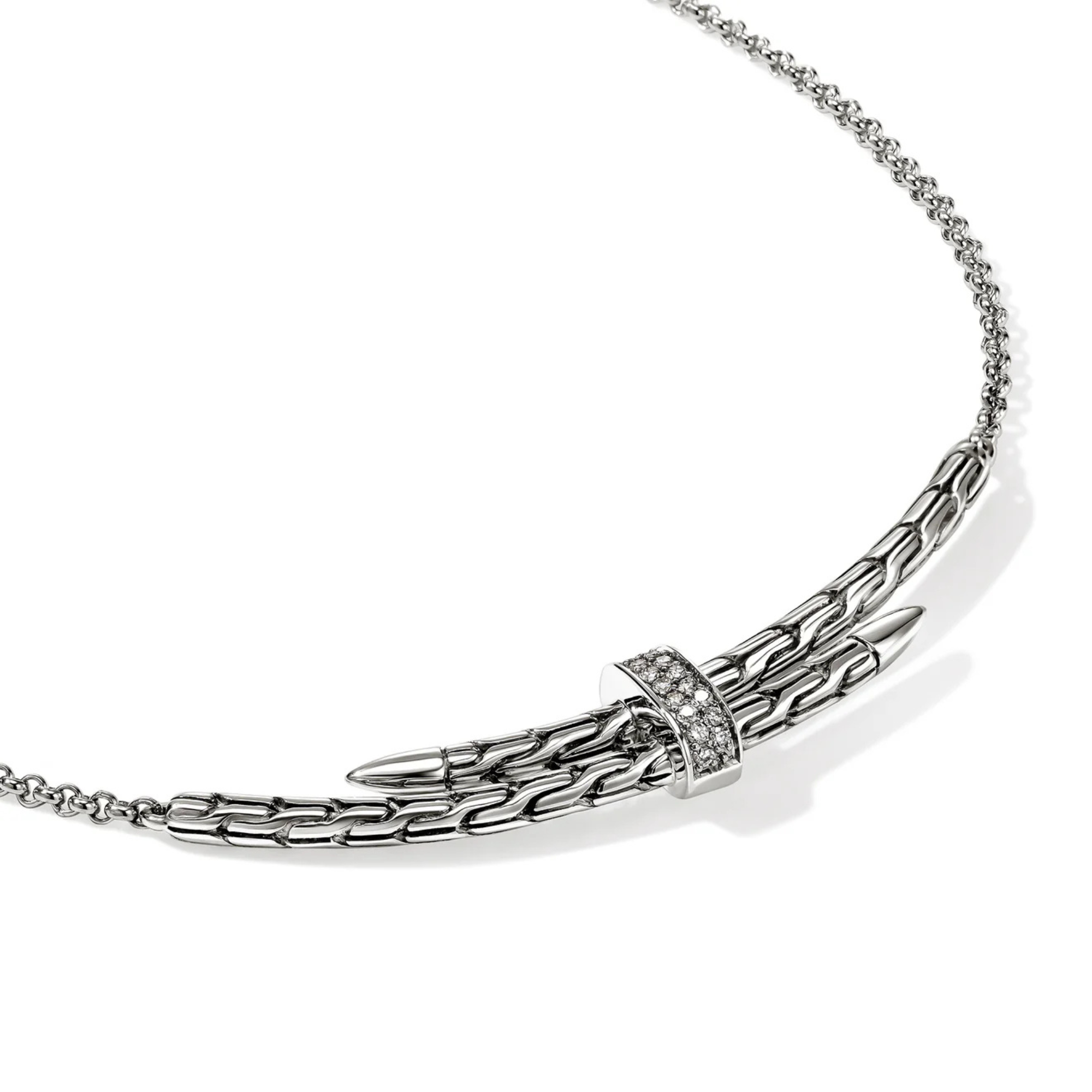 John Hardy Spear Collection Pavé Diamond Necklace