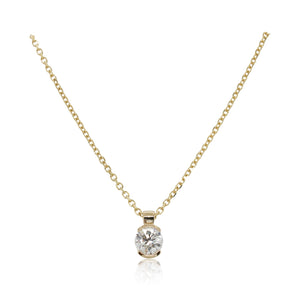 0.97ct Round Diamond Pendant