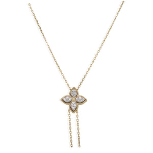 Roberto Coin Princess Flower Adjustable Diamond Necklace