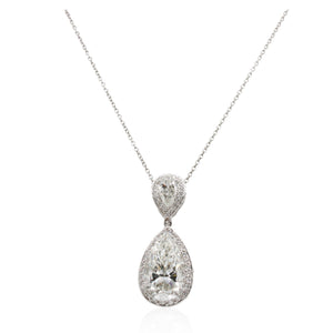 Diamonds of Wonder 5.05ct Pear Shaped Diamond Pendant