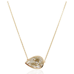 Diamonds of Wonder 4.03ct Pear Shaped Diamond Pendant