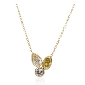 2.34ct Total Weight Diamond Cluster Pendant