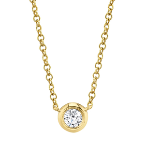 0.20ct Bezel Set Diamond Pendant