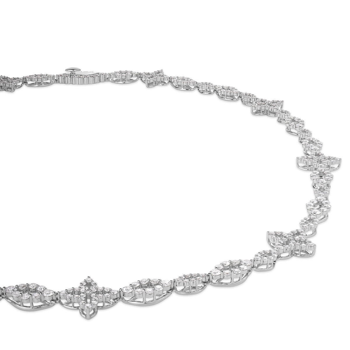 Roberto Coin Diamond Princess Flower Necklace