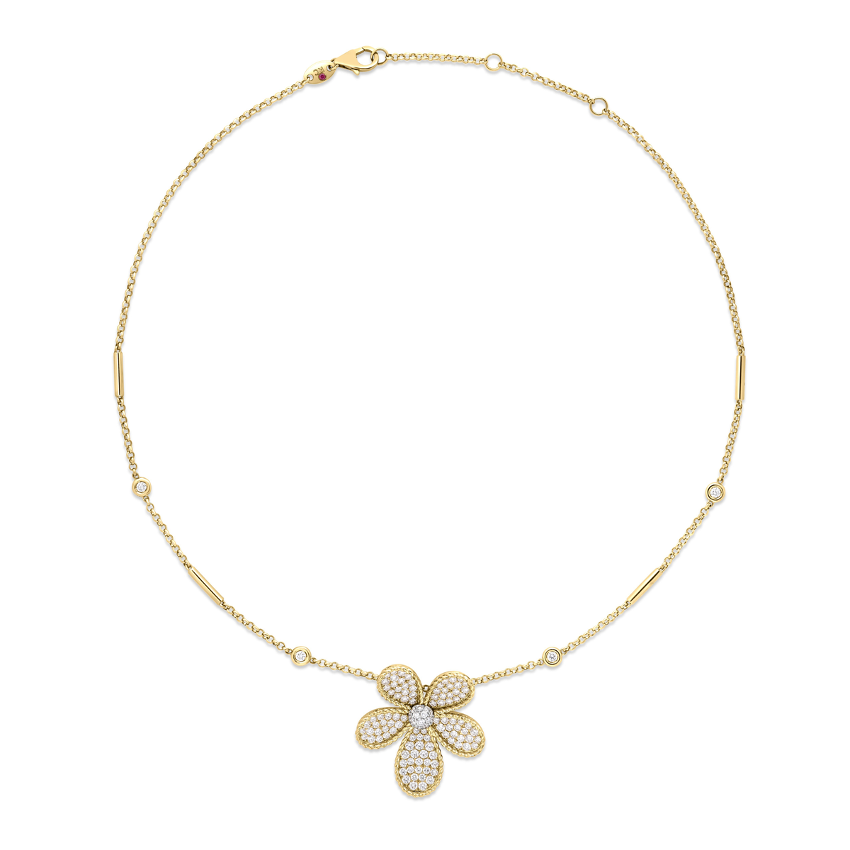 Roberto Coin Large Jasmine Flower Necklace