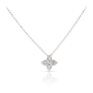 Roberto Coin Diamond Princess Flower Pendant