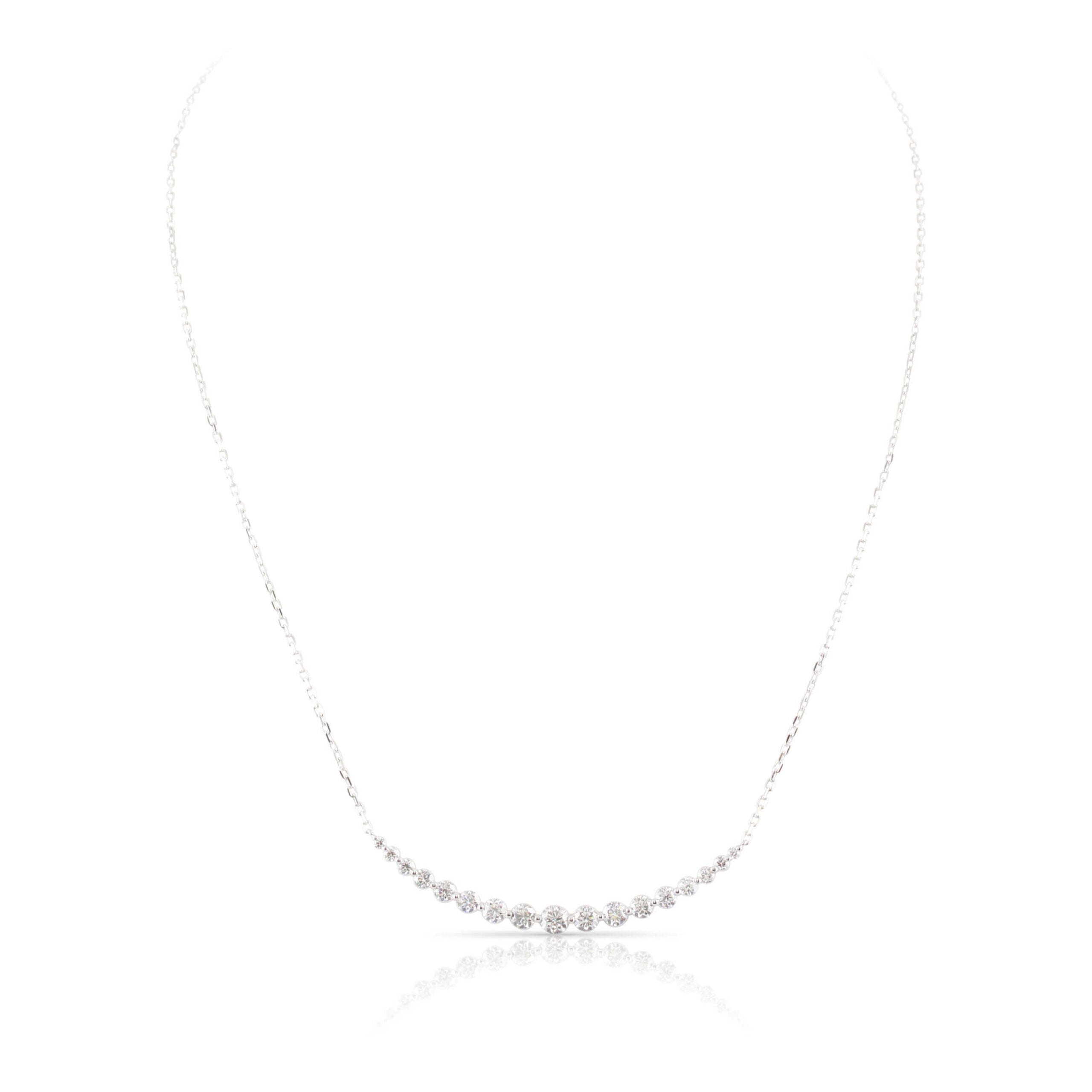 Curved Diamond Necklace