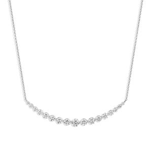 Curved Diamond Necklace
