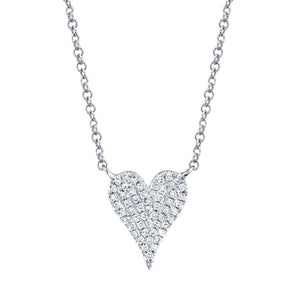 Diamond Pave Heart Necklace