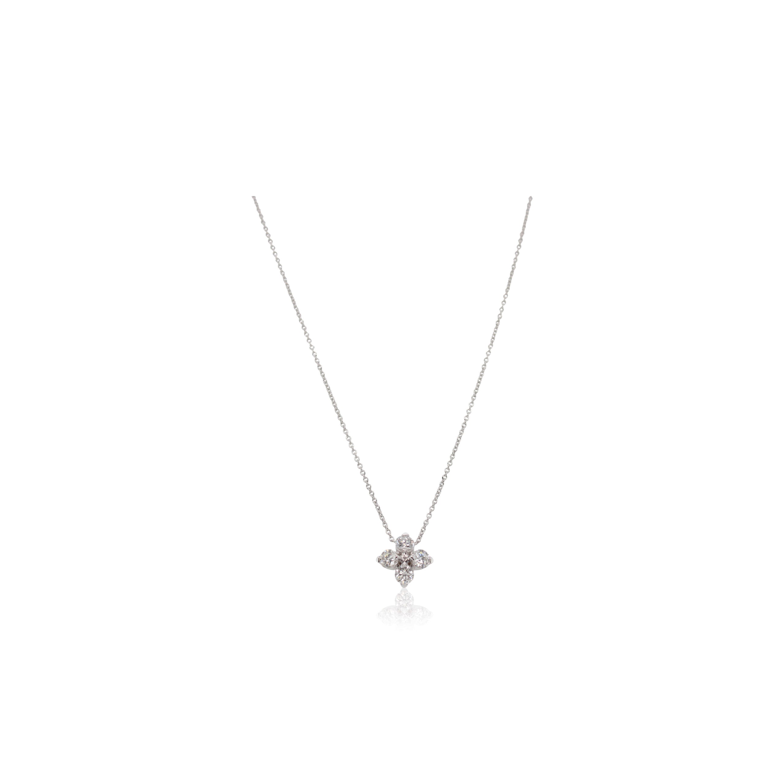 Roberto Coin Love in Verona Diamond Flower Necklace