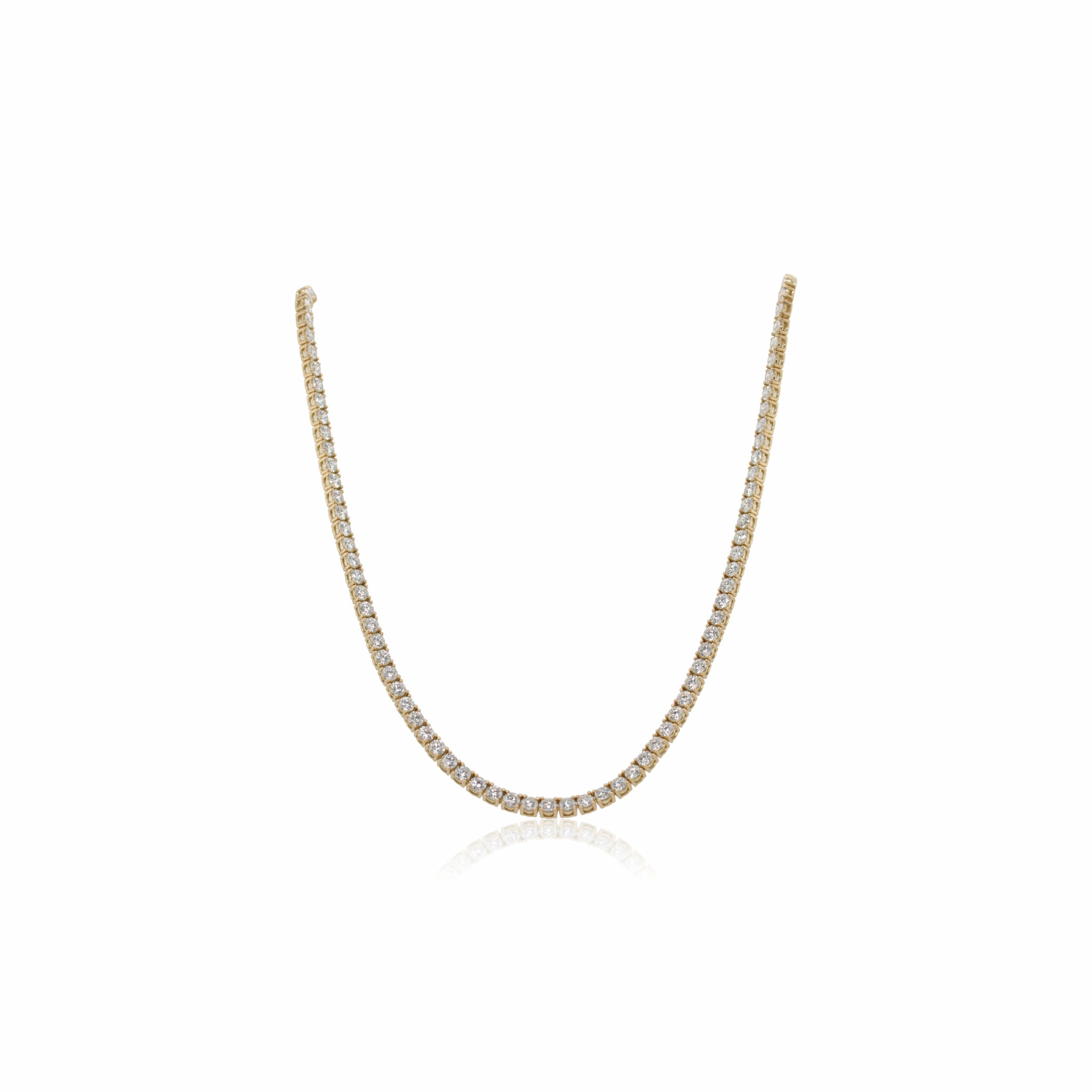 Four Prong Diamond Necklace