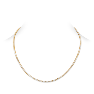 Four Prong Diamond Necklace