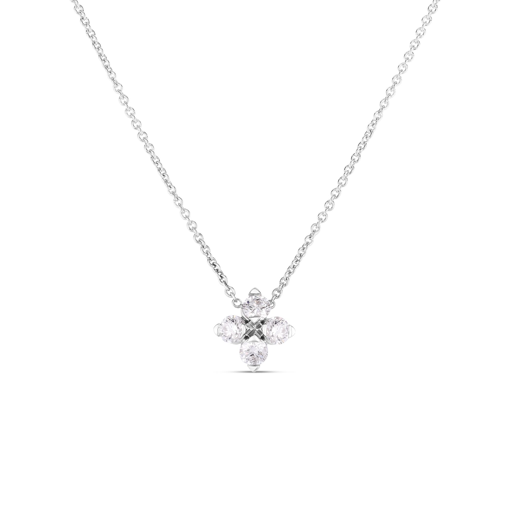 Roberto Coin Diamond Love in Verona Flower Pendant