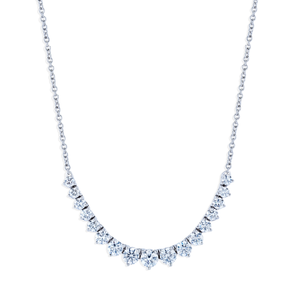 Diamond Flexible Smiley Necklace