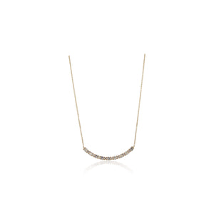 Diamond Curve Bar Necklace
