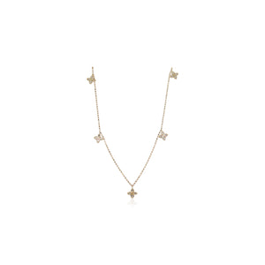 Roberto Coin Diamond Love by the Inch 5 Station Necklace