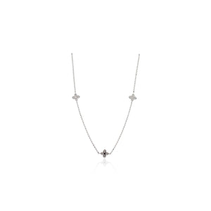 Roberto Coin Diamond Love by the Inch Tri Station Necklace