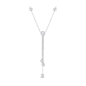 Roberto Coin Triple Diamond Drop Necklace