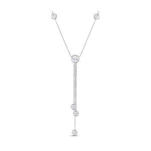 Roberto Coin Triple Diamond Drop Necklace