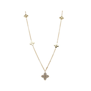 Roberto Coin Yellow Gold Diamond Necklace