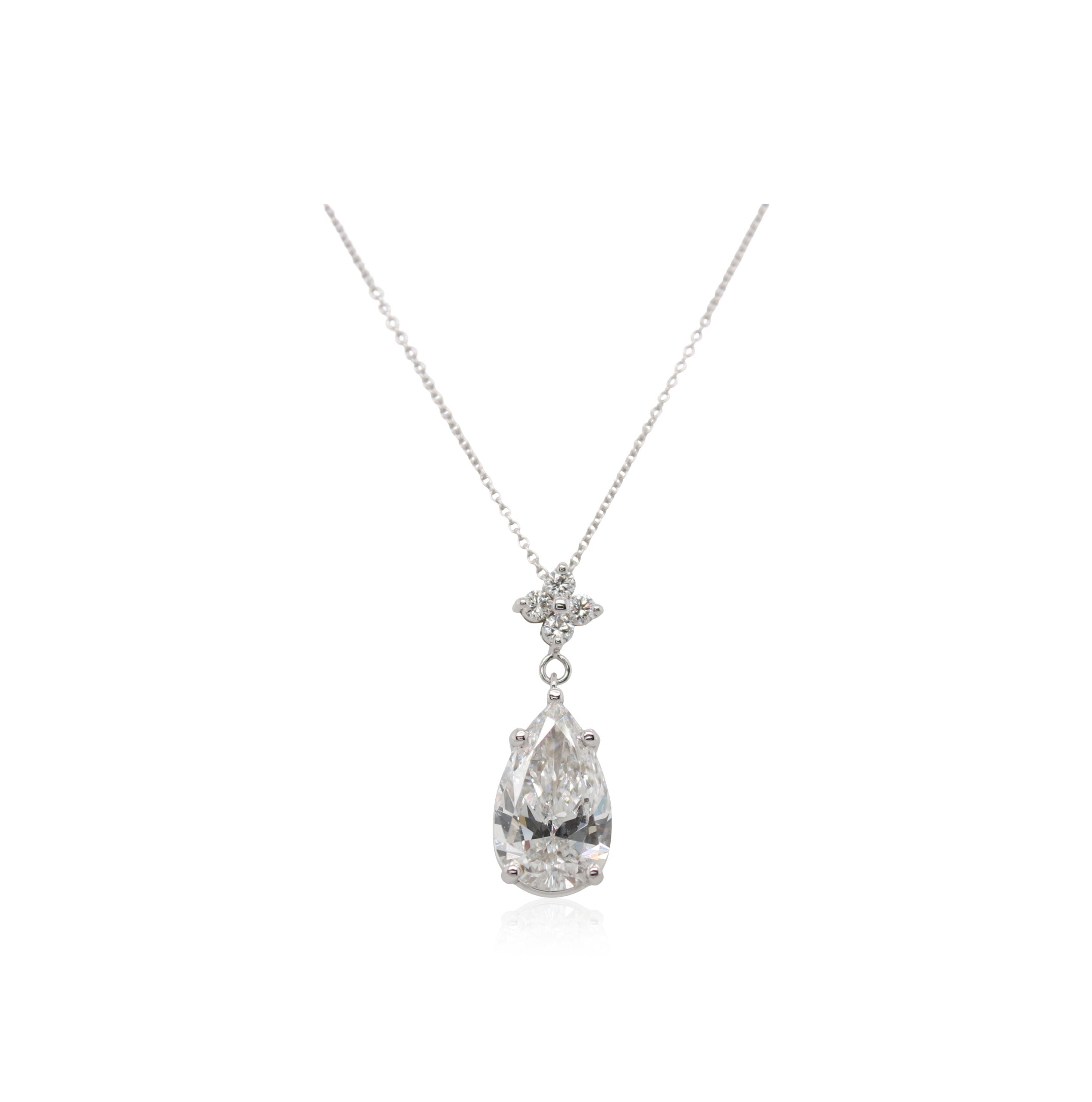 2.70ct Pear Shaped Diamond Pendant