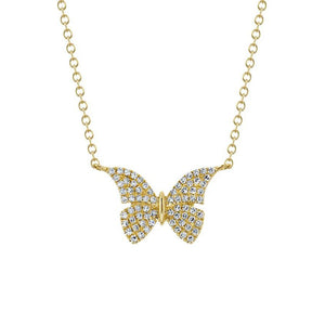 Diamond Butterfly Necklace