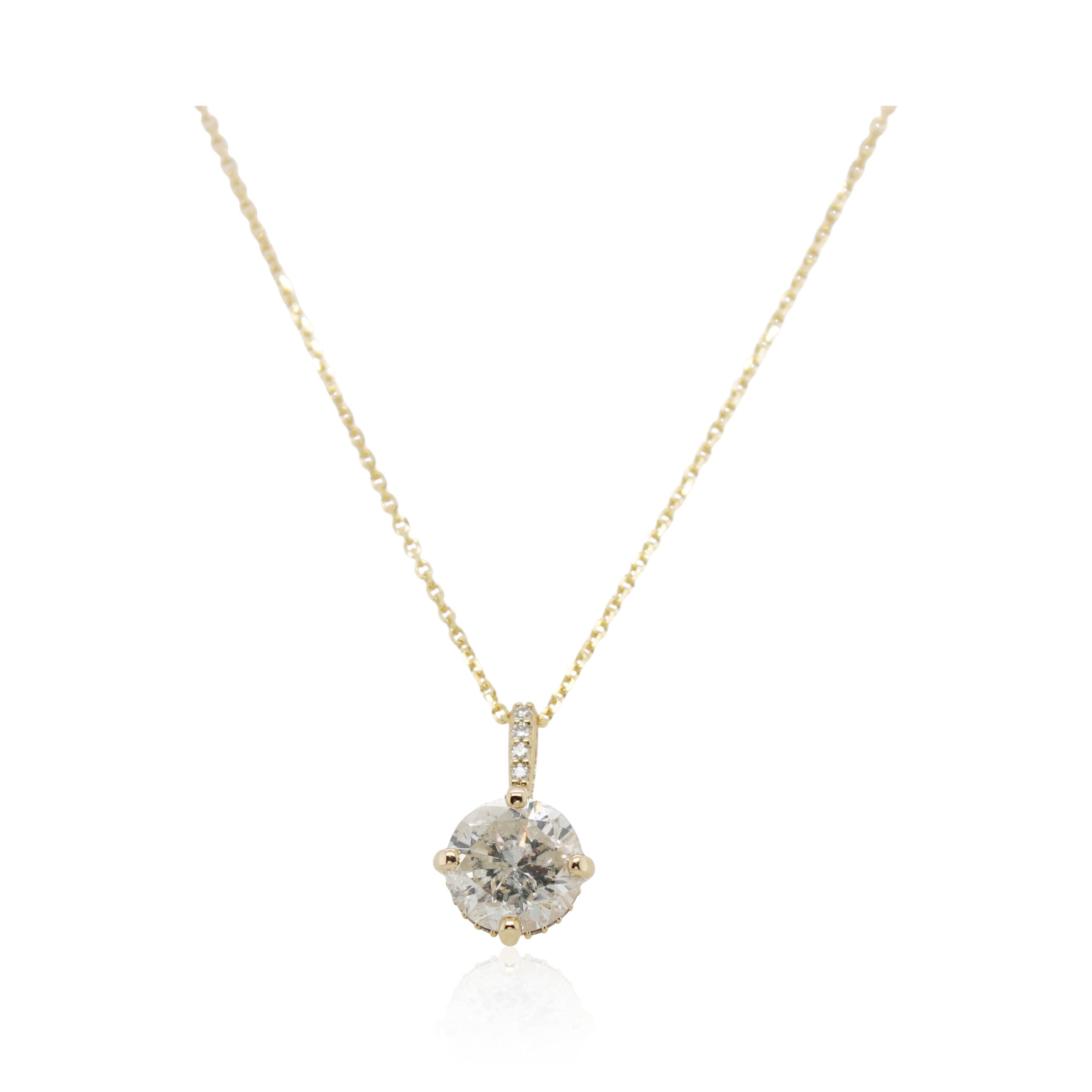 2.32ct Round Diamond Pendant