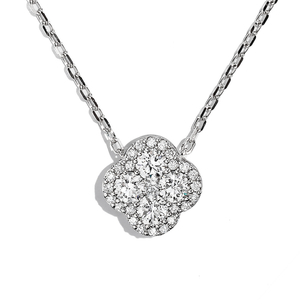 Diamond Floral Pendant