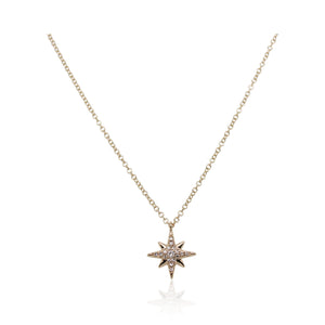 Yellow Gold Diamond Star Pendant