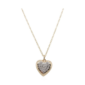 Diamond Cluster Heart Pendant
