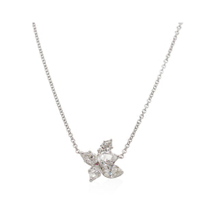 White Gold Diamond Butterfly Pendant
