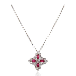 Roberto Coin Venetian Princess Ruby and Diamond Pendant
