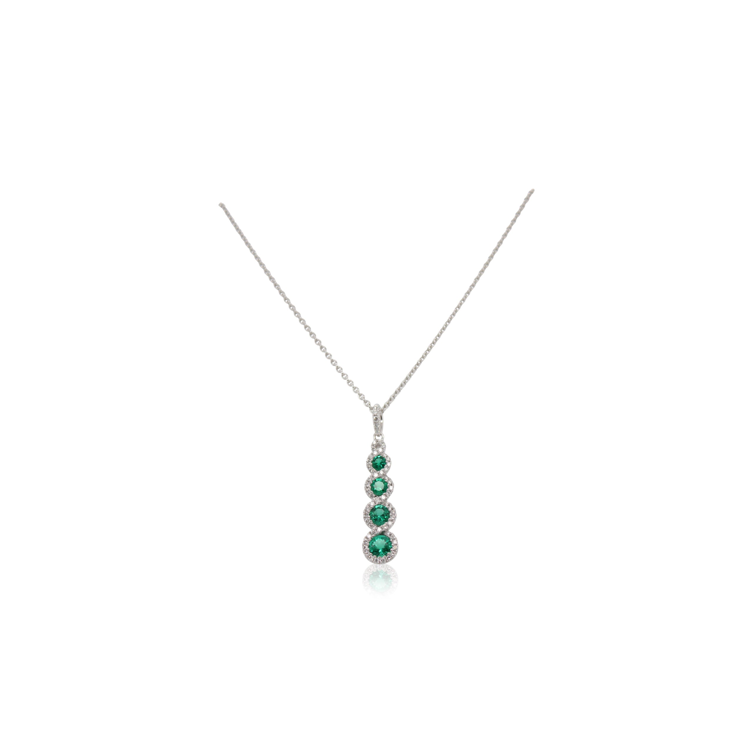 Emerald and Diamond Pendant