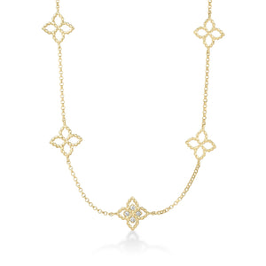 Roberto Coin Princess Flower Diamond Necklace
