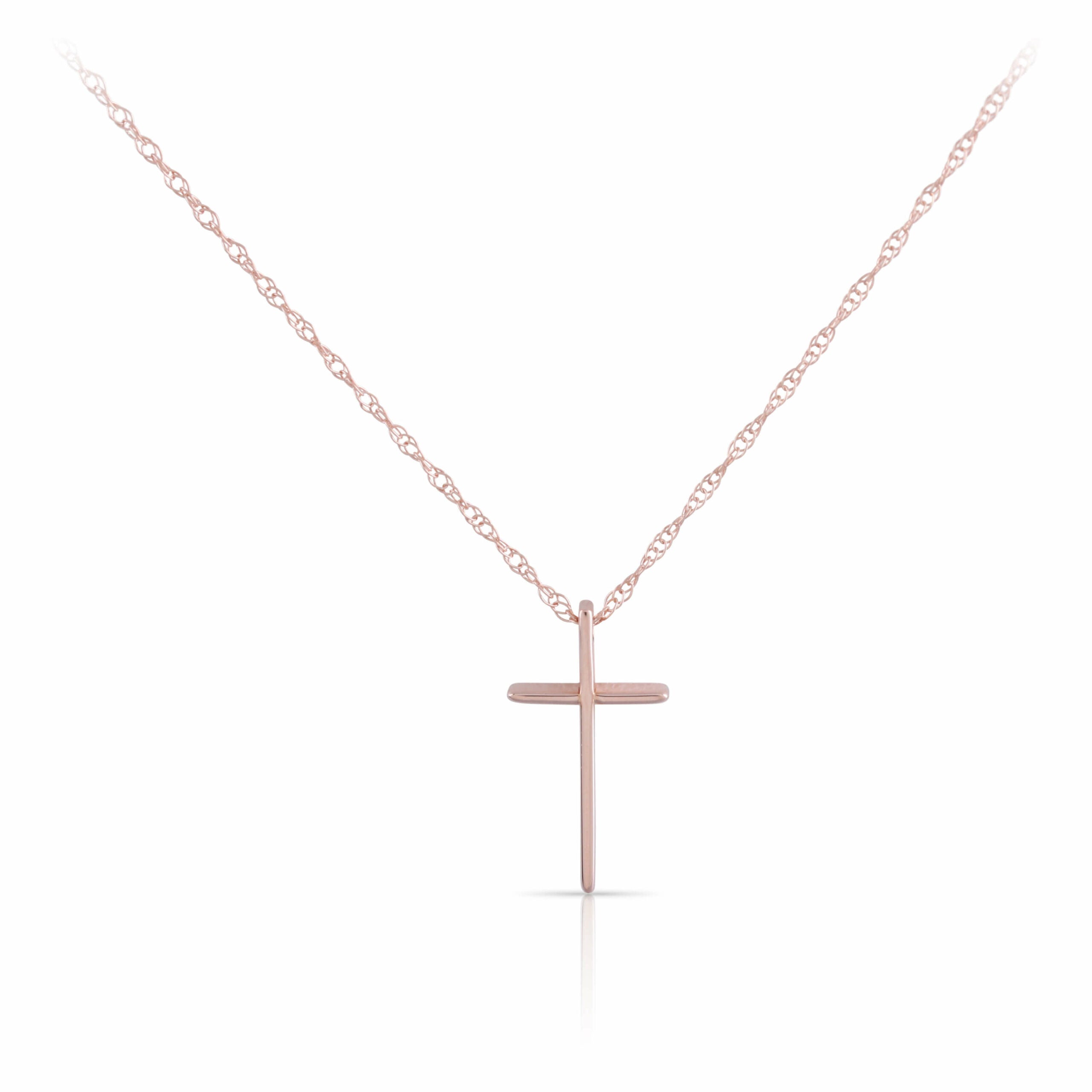 Rose Gold Cross Necklace